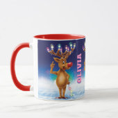 Maßgeschneiderte Weihnachts-Tasse, Rudolph und Lic Tasse (Links)