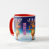 Maßgeschneiderte Weihnachts-Tasse, Rudolph und Lic Tasse (Vorderseite Links)