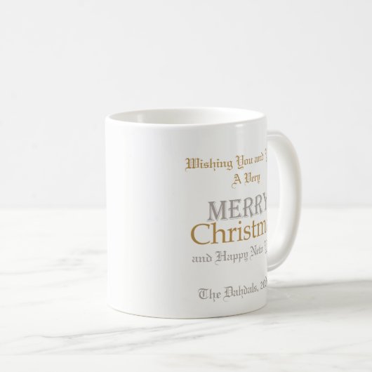 Maßgeschneiderte Weihnachts- und Silberfestivals - Kaffeetasse (VorderseiteRechts)