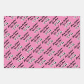 Maßgeschneiderte Weihnachtsblätter für Golfer Geschenkpapier Set (Vorderseite 3)