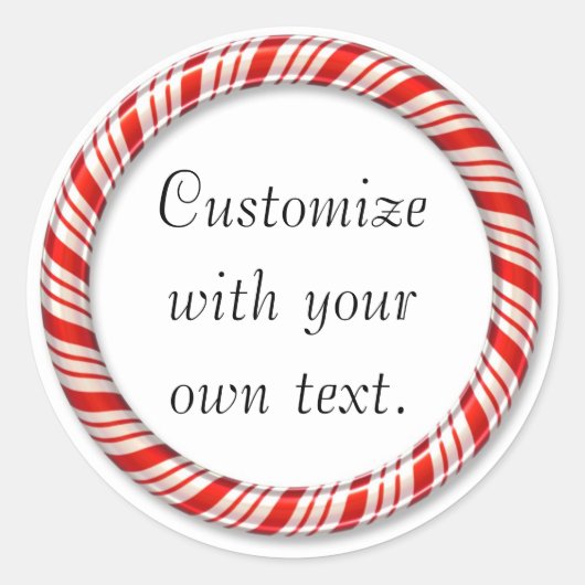 Maßgeschneiderte Weihnachtscreme Runder Aufkleber (Vorderseite)