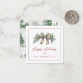 Maßgeschneiderte Weihnachtsgeschenkkarten Mitteilungskarte (Vorderseite/Rückseite Beispiel)