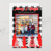 Maßgeschneiderte Weihnachtsgrüße Ankündigung (Vorne/Hinten)