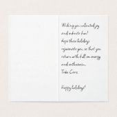 Maßgeschneiderte Weihnachtsgrüßkarte (Innenseite Aufgefaltet)