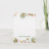 Maßgeschneiderte Weihnachtsgrüßkarte Karte (Rückseite)