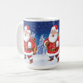 Maßgeschneiderte Weihnachtskaffee-Tasse, Jolly San Kaffeetasse (Vorderseite Links)