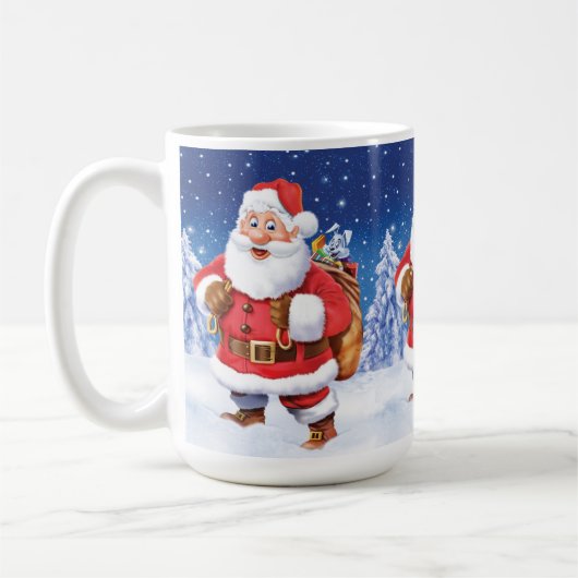 Maßgeschneiderte Weihnachtskaffee-Tasse, Jolly San Kaffeetasse (Links)
