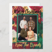 Maßgeschneiderte Weihnachtskarten Feiertagskarte (Vorne/Hinten)