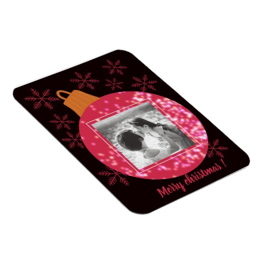 Maßgeschneiderte Weihnachtskarten-Foto-Collage sch Magnet (Rechte Seite)