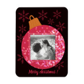 Maßgeschneiderte Weihnachtskarten-Foto-Collage sch Magnet (Vertikal)