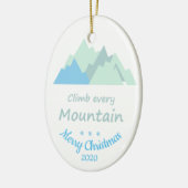Maßgeschneiderte Weihnachtskletter für jeden Berg Keramikornament (Links)