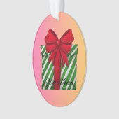 Maßgeschneiderte Weihnachtsschachtel Modern Ornament (Vorderseite)