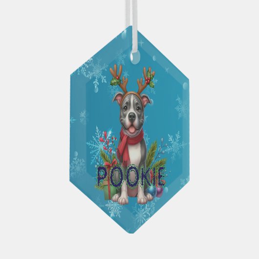 Maßgeschneiderte Weihnachtsschmuck (Vorderseite Rechts)