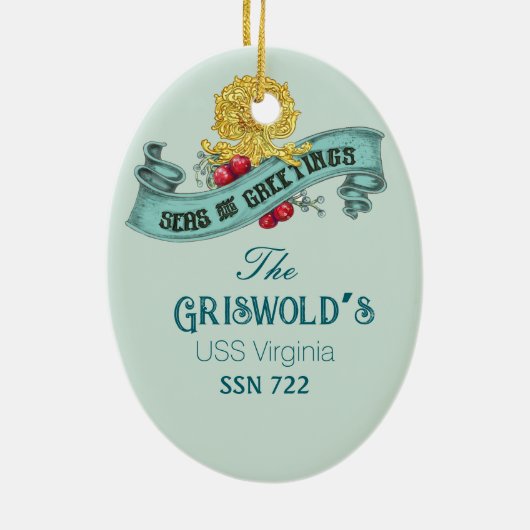 Maßgeschneiderte Weihnachtsschmuck für U-Boote (Hinten)