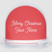 Maßgeschneiderte Weihnachtsschneedecke mit niedlic Schneekugeln (Rückseite)