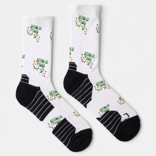 Maßgeschneiderte Weihnachtssocken, Funny Beat Gesi Socken (Rechts)