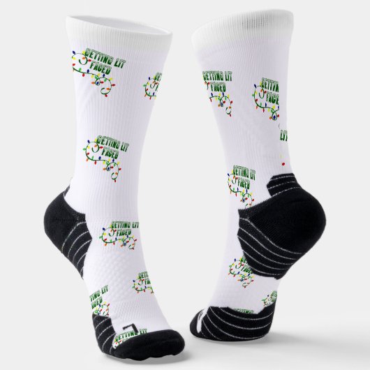 Maßgeschneiderte Weihnachtssocken, Funny Beat Gesi Socken (Gewinkelt)