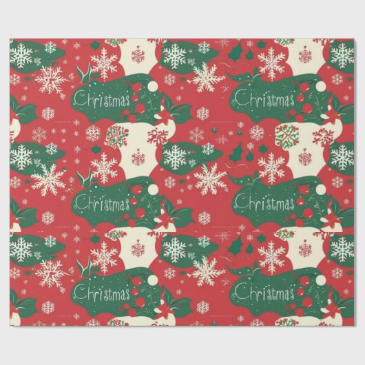 Maßgeschneiderte Weihnachtsverpackung Geschenkpapier (Flach)