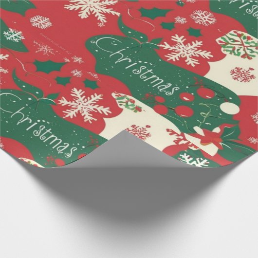 Maßgeschneiderte Weihnachtsverpackung Geschenkpapier (Ecke)