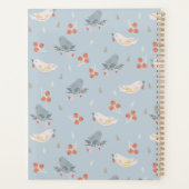Maßgeschneiderte Weihnachtsvögel Nahtloses Muster Planer (Rückseite)