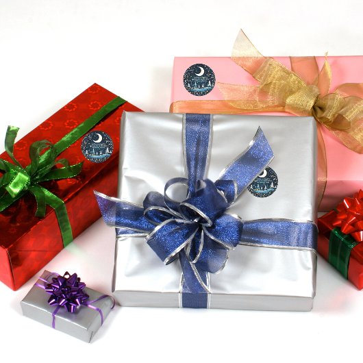 Maßgeschneiderte Weihnachtswünsche Runder Aufkleber