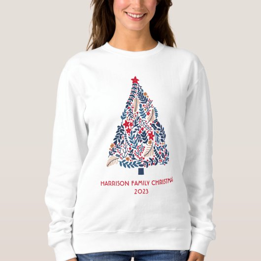 Maßgeschneiderte Weihnachtszeit Sweatshirt (Vorderseite)