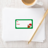 Maßgeschneiderte Weihnachtszuckerschädel Adressaufkleber (Insitu)