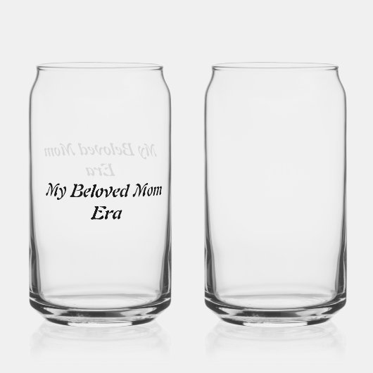 Maßgeschneiderte Weinbrille für den Muttertag Dosenglas (Vorderseite)