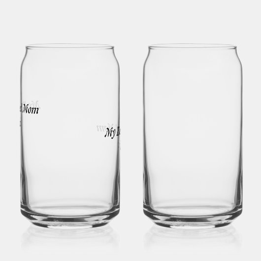 Maßgeschneiderte Weinbrille für den Muttertag Dosenglas (Rechts)