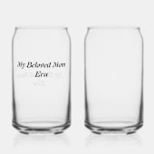 Maßgeschneiderte Weinbrille für den Muttertag Dosenglas (Rückseite)