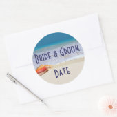 Maßgeschneiderte Weine- oder Bierflaschen - Hochze Runder Aufkleber (Umschlag)