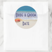 Maßgeschneiderte Weine- oder Bierflaschen - Hochze Runder Aufkleber (Tasche)