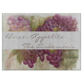 Maßgeschneiderte Weinkultur Tuscan Inspiriertes Sc Schneidebrett (Vorderseite)