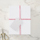 Maßgeschneiderte weiße Geschenkstafel Blank Templa Geschenkanhänger (Mit Garn)