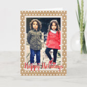 Maßgeschneiderte, weiße Punkte auf Imitate Kraft U Karte (Vorderseite)