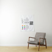 Maßgeschneiderte Werbebänder für Unternehmen Wandteppich (Beispiel)