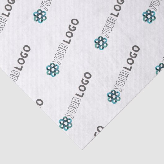 Maßgeschneiderte Werbefirmenlogo - weiße Verpackun Seidenpapier (Detail)