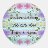 Maßgeschneiderte Werbekleber für kleine Unternehme Runder Aufkleber (Vorderseite)