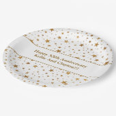 Maßgeschneiderte White/Gold Stars mit Jubiläum der Pappteller (Schrägansicht)