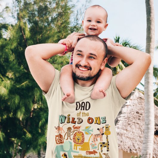 Maßgeschneiderte Wild One Niedliche Jungle Animals T-Shirt