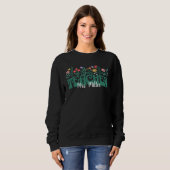 Maßgeschneiderte Wildblume Lehrer-Vintag Blumenunt Sweatshirt (Vorne ganz)