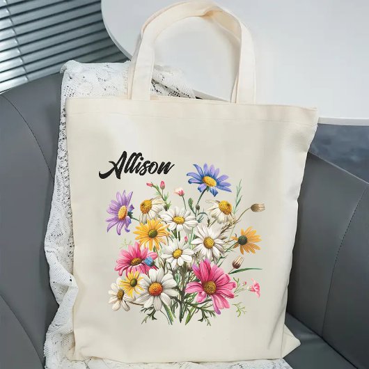 Maßgeschneiderte Wildblume Tasche für Sie, Mama & 
