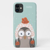 Maßgeschneiderte Winter Owl Telefongehäuse Case-Mate iPhone Hülle (Rückseite)