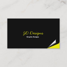 Maßgeschneiderte Yellow Monogram Business Cards