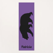 Maßgeschneiderte Yogamattel mit großer schwarzer B Yogamatte (Vorderseite)