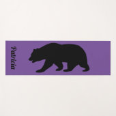 Maßgeschneiderte Yogamattel mit großer schwarzer B Yogamatte (Vorderseite (Horizontal))