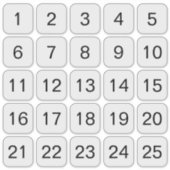 Maßgeschneiderte Zahlenklammern Aufkleber (Vorderseite)