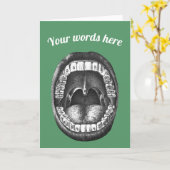 Maßgeschneiderte Zahnarztkarte Karte (Gelbe Blume)