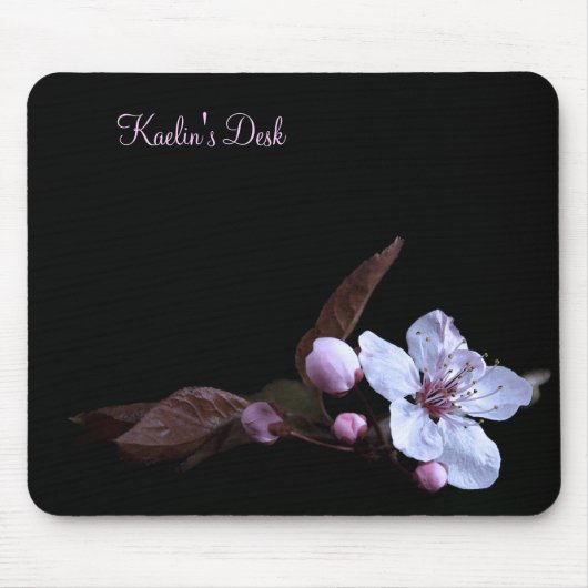 Maßgeschneiderte zarte Blume Blumenmousepad Mousepad (Vorne)