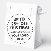 Maßgeschneiderte Zelt-Bevorzugungsboxen 25% Rabatt Geschenkschachtel (Rückseite)